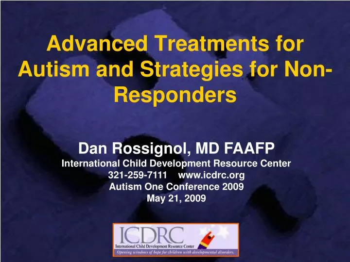 advanced treatments for autism and strategies for non responders