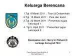 Keluarga Berencana 1.Tgl 8 Maret 2011 : Teori &amp; Determinan - slide 1