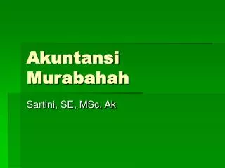 akuntansi murabahah