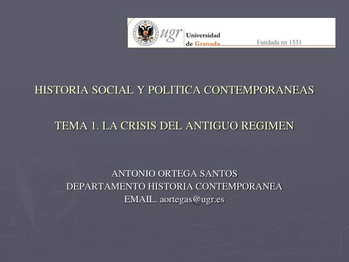 historia social y politica contemporaneas tema 1 la crisis del antiguo regimen