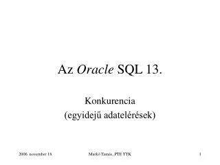 az oracle sql 13