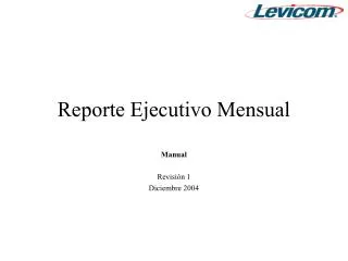 reporte ejecutivo mensual