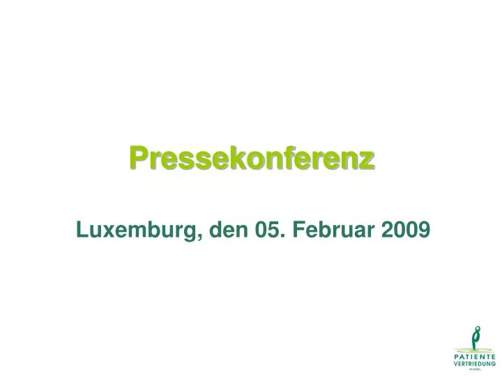 pressekonferenz