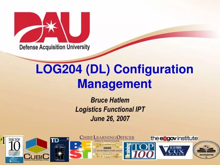 log204 dl configuration management