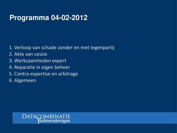 programma 04 02 2012