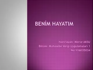 ben m hayatim