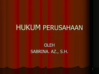 hukum perusahaan