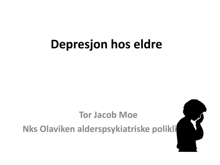 depresjon hos eldre