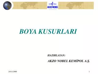 boya kusurlari