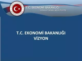 t c ekonom bakanli i v zyon