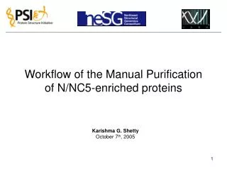 Workflow of the Manual Purification of N/NC5-enriched proteins