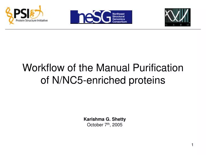 workflow of the manual purification of n nc5 enriched proteins