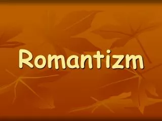 romantizm