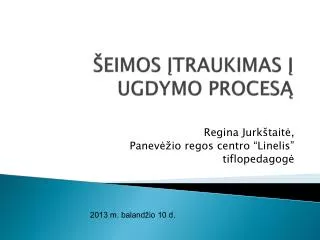 eimos traukimas ugdymo proces
