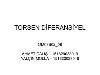 torsen d ferans yel