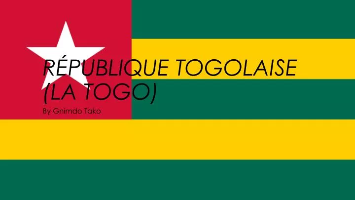 r publique togolaise la togo