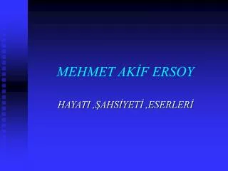 mehmet ak f ersoy