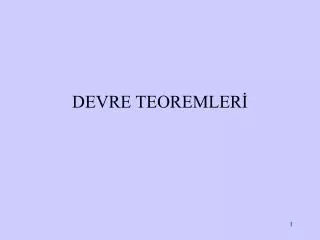 devre teoremler