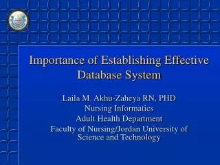 Importance of Establishing Effective Database System