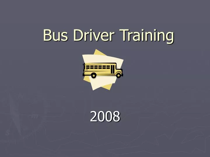 bus driver training