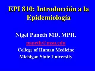 epi 810 introducci n a la epidemiolog a