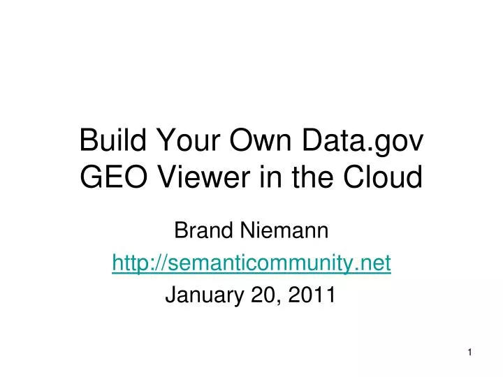 build your own data gov geo viewer in the cloud