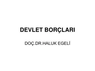 devlet bor lari