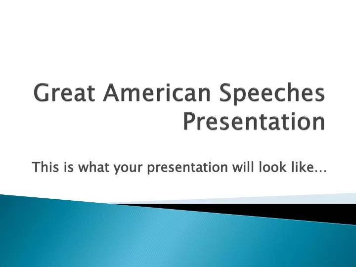 great american speeches presentation