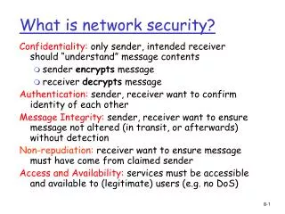 what is network security