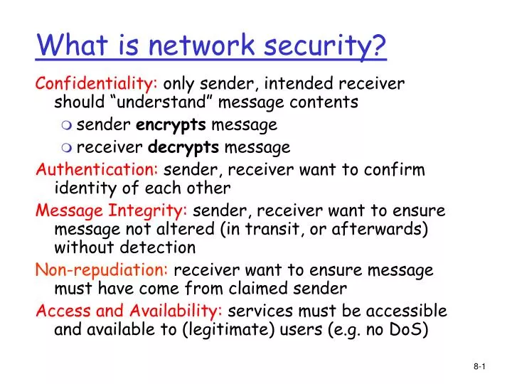 what is network security