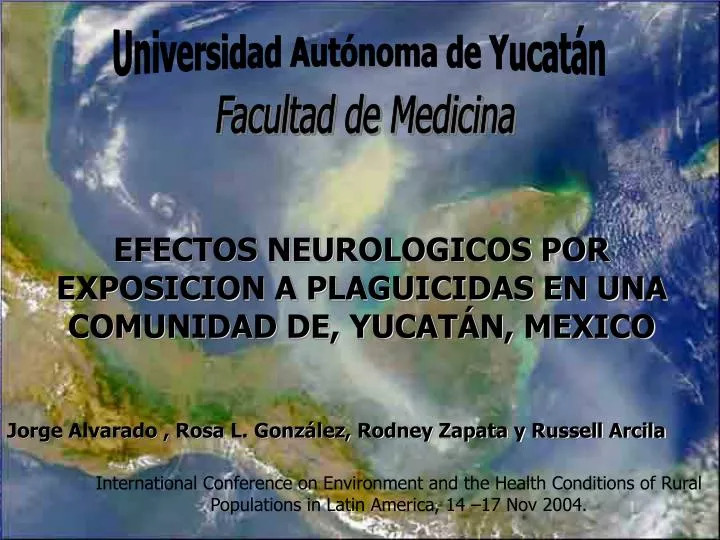 efectos neurologicos por exposicion a plaguicidas en una comunidad de yucat n mexico