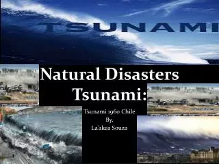 Natural Disasters Tsunami: