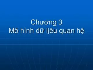 ch ng 3 m h nh d l u quan h