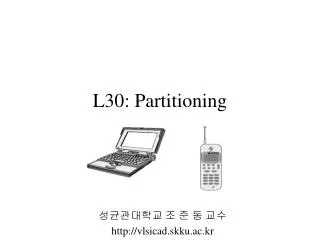 L30: Partitioning