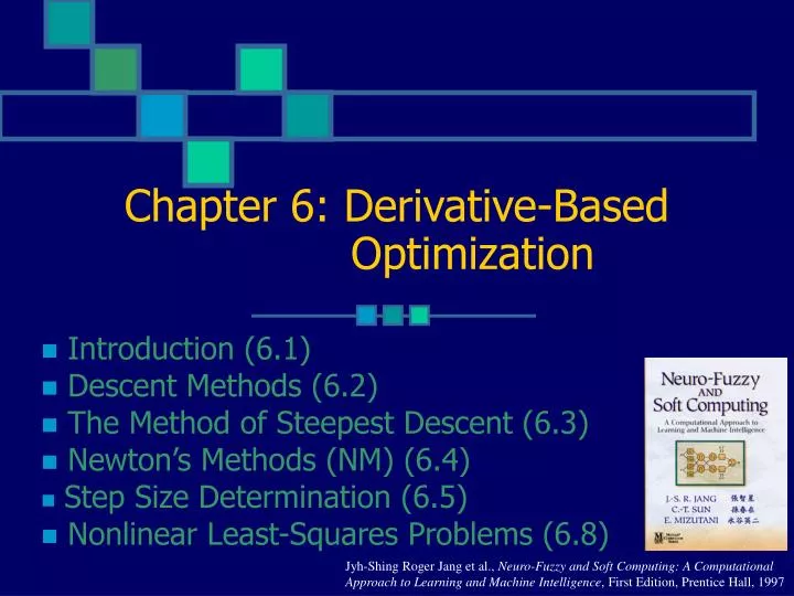 chapter 6 derivative based optimization