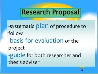 Research Proposal