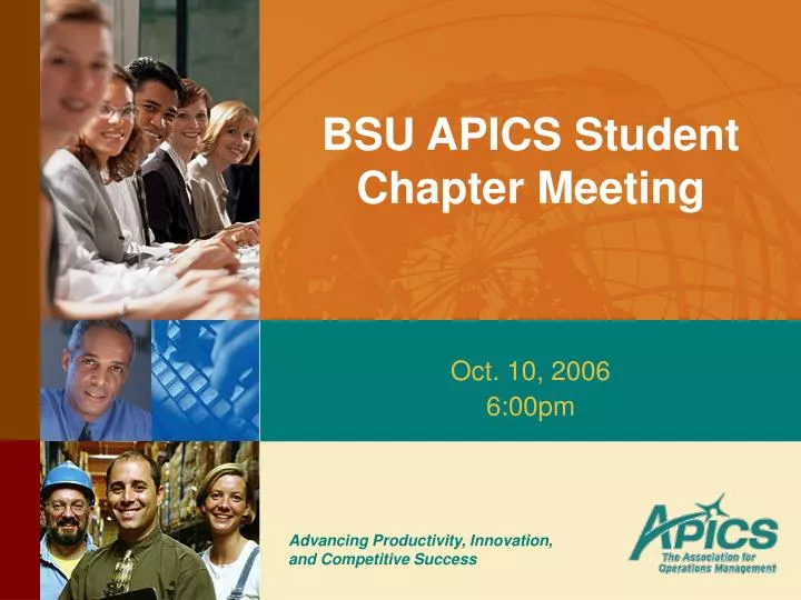 bsu apics student chapter meeting
