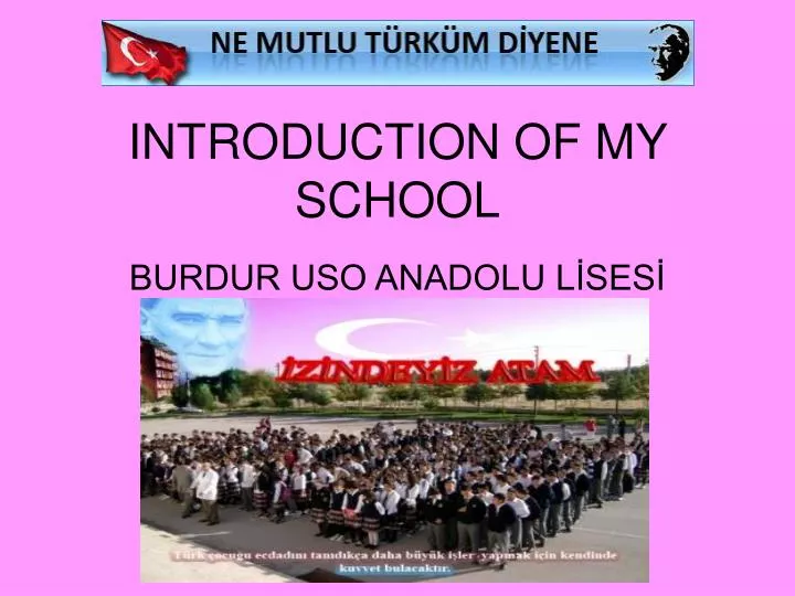 introduction of my school