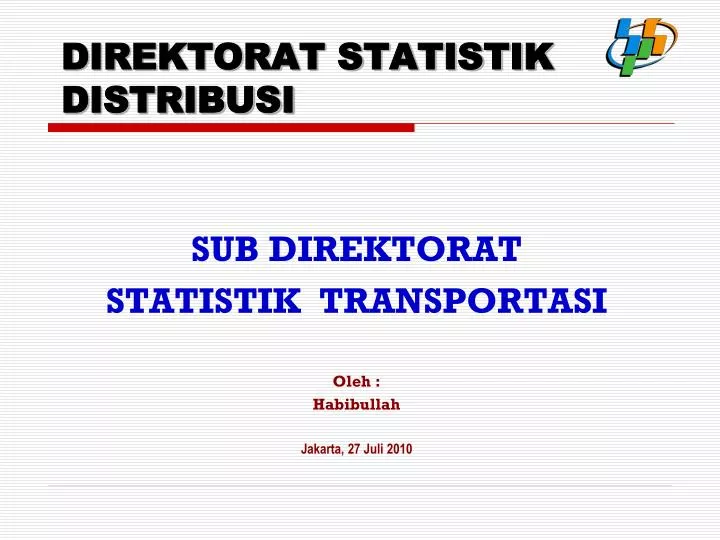 direktorat statistik distribusi
