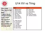 U14 XV vs Tring