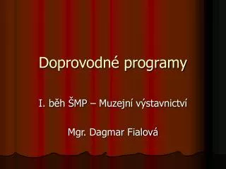 doprovodn programy