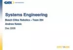 Systems Engineering - slide 1