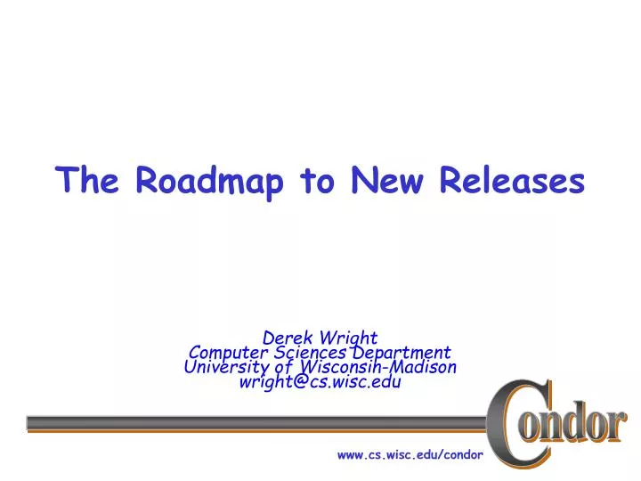 the roadmap to new releases
