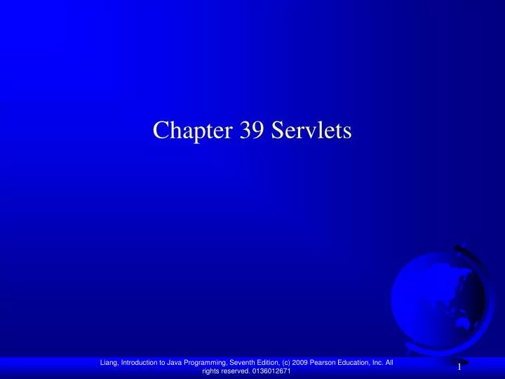 chapter 39 servlets