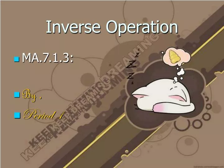 inverse operation