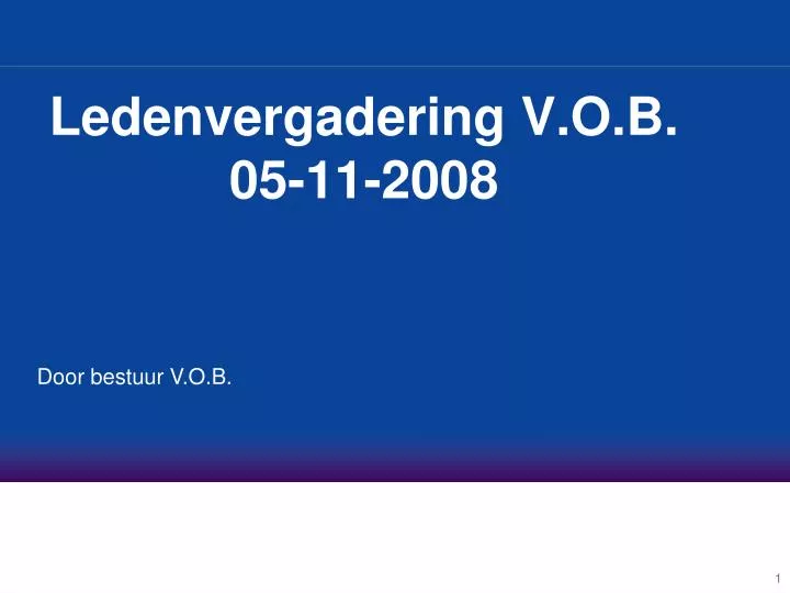 ledenvergadering v o b 05 11 2008