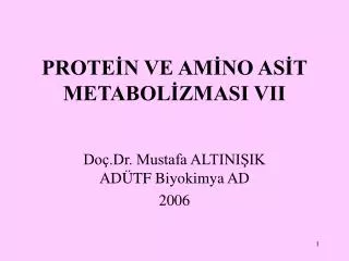 prote n ve am no as t metabol zmasi vii