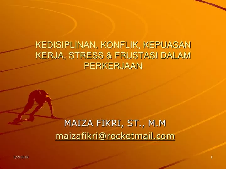 kedisiplinan konflik kepuasan kerja stress frustasi dalam perkerjaan