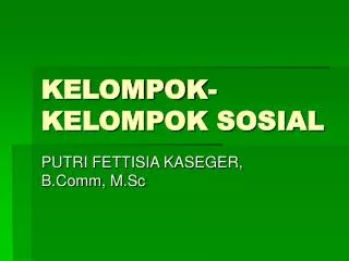 kelompok kelompok sosial