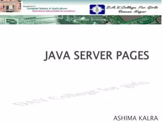 JAVA SERVER PAGES